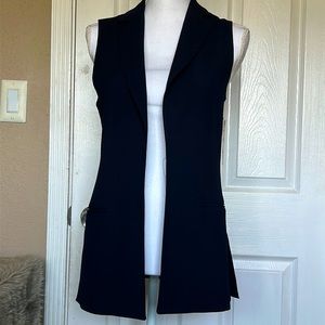 XS Zara navy blue blazer vest